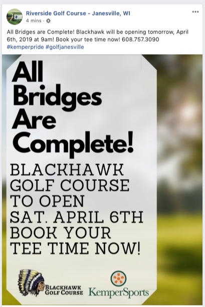 April 6, 2019: Blackhawk GC-Janesville
